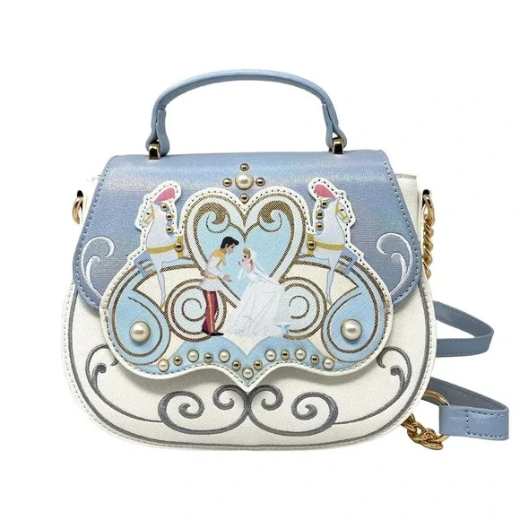 Danielle Nicole Disney Cinderella Wedding Top Handle Crossbody - Picture 1 of 7